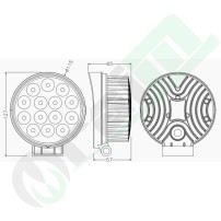 Faro Lavoro LED 95105 | 2700 lm | 42W | IP67 Flood