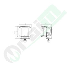 GRANIT LED Work Light 12292129 | 3600 lm | 60W | IP69K