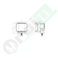 Proiettore LED GRANIT 12292129 | 3600 lm | 60W | IP69K