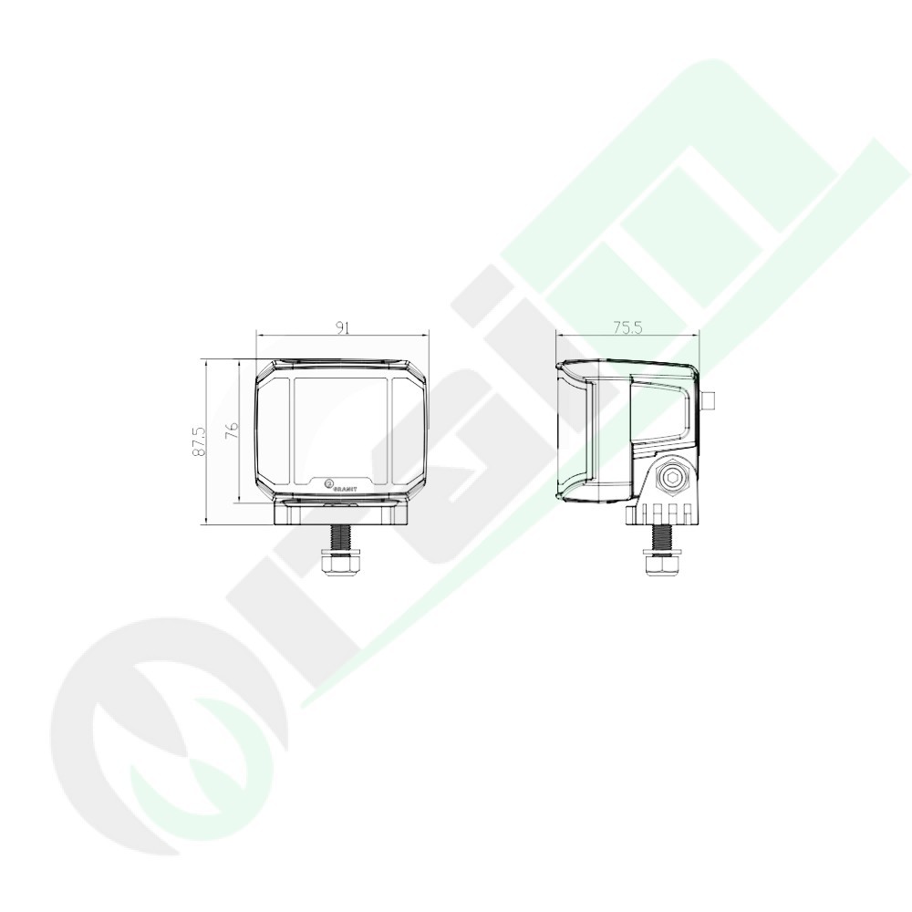 GRANIT LED Work Light 12292129 | 60W | 3600 lm | IP69K | Long Range | EMC 5