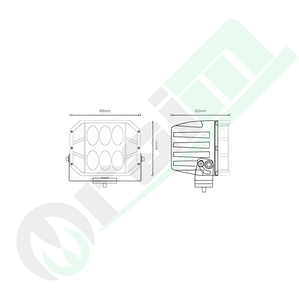 Proiettore Lavoro LED GRANIT 11351702 | 36W | 1800 lm | Fascio Spot 30° | IP67