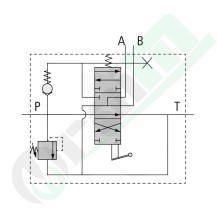 GRANIT Z50 Distributor 87001340 | 1 DA (A-B-T) | 40 l/min