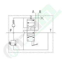 GRANIT Z80 Distributor 87001348 | 1 DA (A-B-T) | 80 l/min