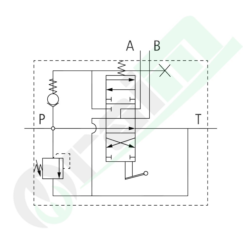 Distributore Idraulico Monoblocco GRANIT Z80 | 1x Doppio Effetto (A-B-T Collegati) | 80 l/min