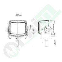 Proiettore LED GRANIT 7070010437 | 6000 lm | 75W | IP69K