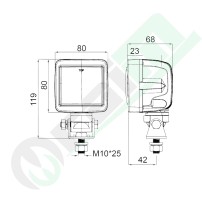 GRANIT LED Work Light 19055062 | 4500 lm | 45W | IP69K