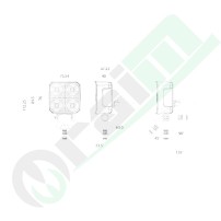 Proiettore LED GRANIT 11209478 | 3790 lm | 30W | IP69K