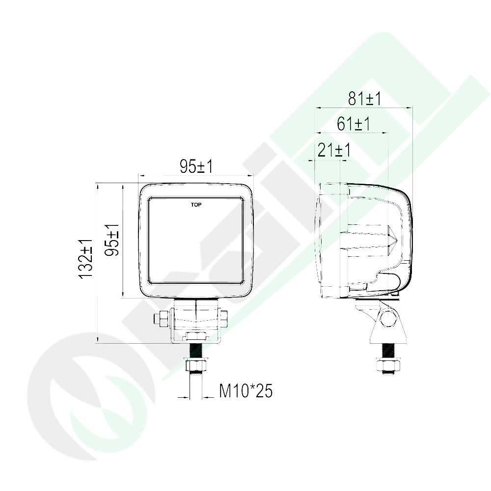 Proiettore Lavoro LED GRANIT 12362984 | 76W | 7600 lm | IP69K | Lunga Gittata Osram