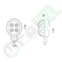 GRANIT Oval LED Light 7070010252 | 1200 lm | Fendt 300-900