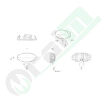 Faro LED Ovale GRANIT 11204991 | 6000 lm | JD 6R 7R 8R 9R