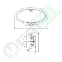 Faro LED GRANIT 7070010306 | 3500 lm | Prossimità/Largo Raggio | JD
