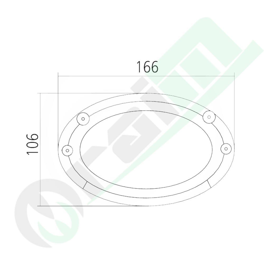 Faro Lavoro LED GRANIT 7070010310 | Ovale da Incasso | 30W | 2900 lm | John Deere MF | Sost. RE271574