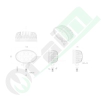 Faro LED Ovale GRANIT 7070010442 | 1520 lm | 20W | EMC Cl. 5