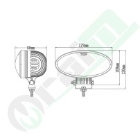 GRANIT Oval LED Light 7070010444 | 5020 lm | 100W | EMC Cl. 3