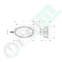 GRANIT Swivel LED Light 11995797 | 4400 lm | EMC Cl. 4