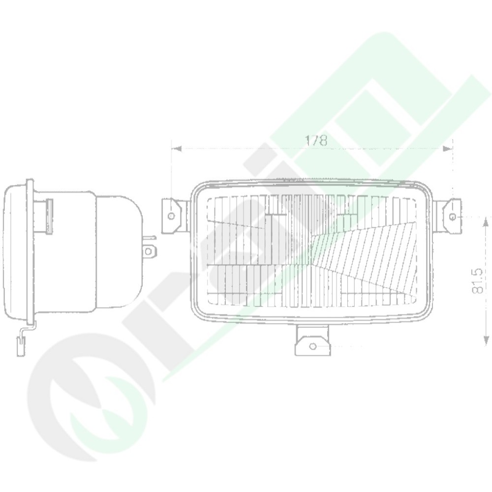 Fanale Anteriore Asimmetrico 2 Luci | SAME Explorer Iron Krypton | Sostituisce 2.8039.120.0 36492