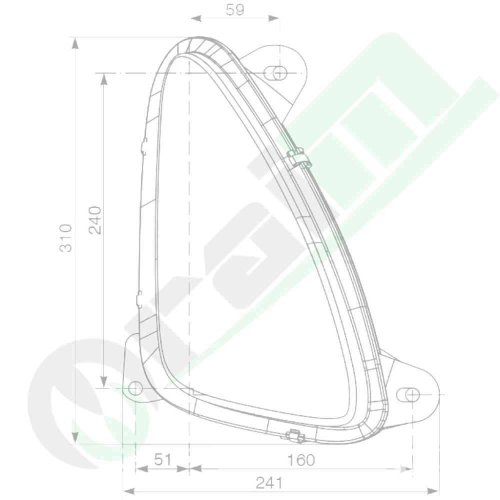 Gruppo Proiettore Destro H7 H3 | New Holland T4000 T3F T4F TD4000 TK | Sostituisce 87635495 36567
