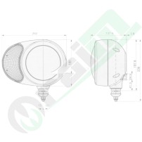 Left Front Headlight Clear Glass | 36067