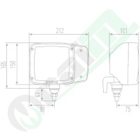Faro Sinistro John Deere 3200 3400 | H7/H3 12V | 36286