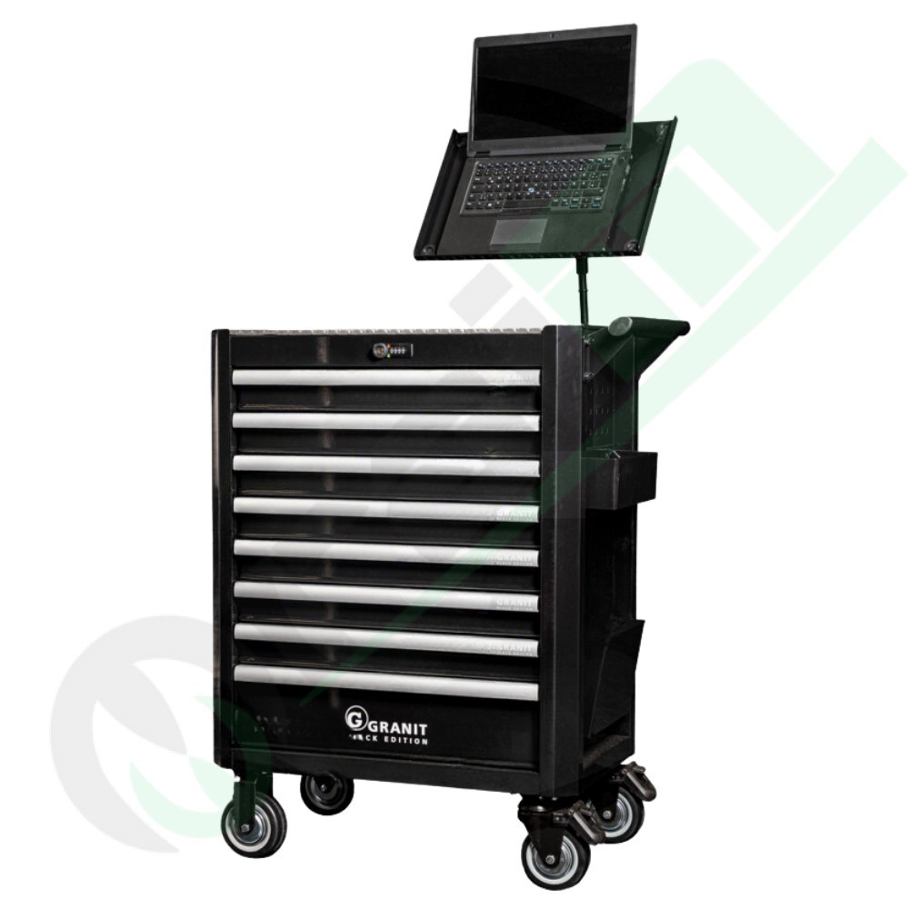 GRANIT DynamicPro Trolley | Laptop Support | Keyless Lock