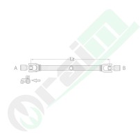 Albero Cardanico BLUELINE 3771010B679 Serie B6 1010mm