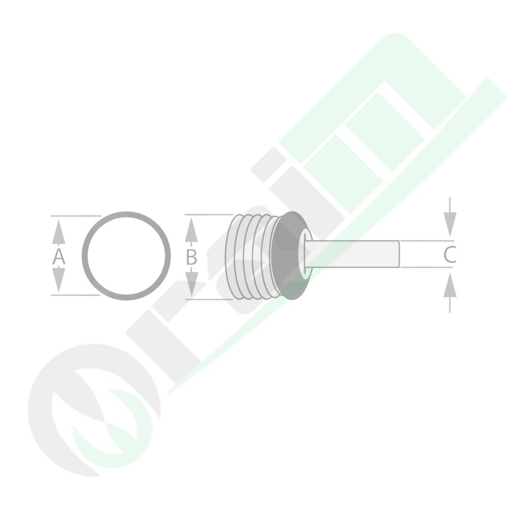 377377021 Protezione per Albero Cardanico BLUELINE Serie F24 F25 Lunghezza 1200mm