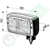 Front Swivel Mount Headlight Code 35876