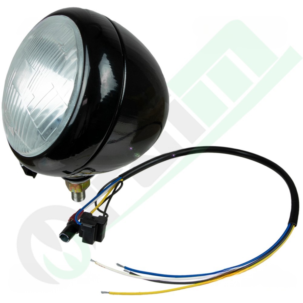 Black Front Headlight 140 mm Code 35696