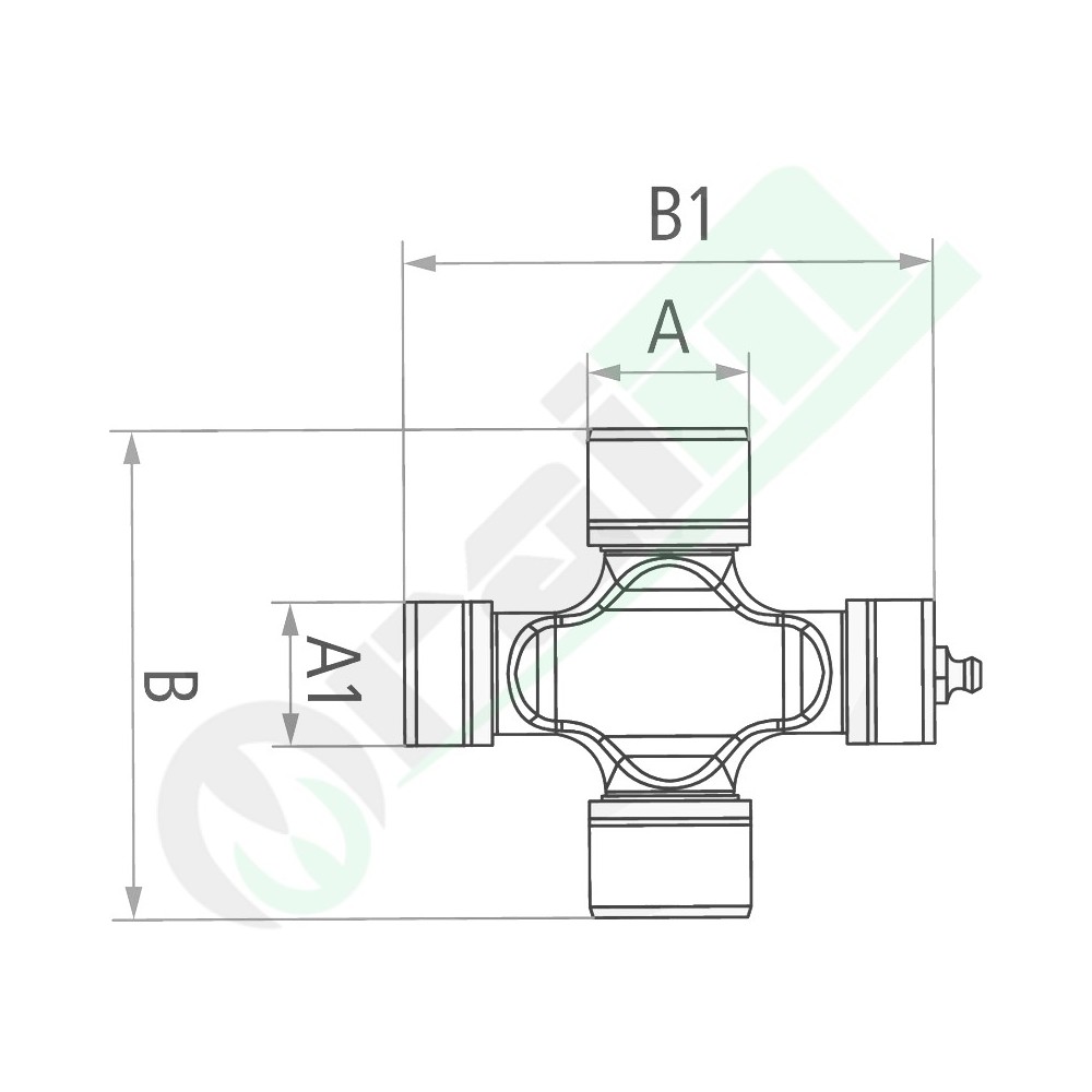 Crociera per Giunti Omocinetici BLUELINE WW80 Serie B4 80 F238 27x75x24x91mm Codice 377377118