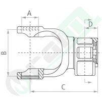 Forcella BLUELINE 1 3/8" 21 Denti B4 F23