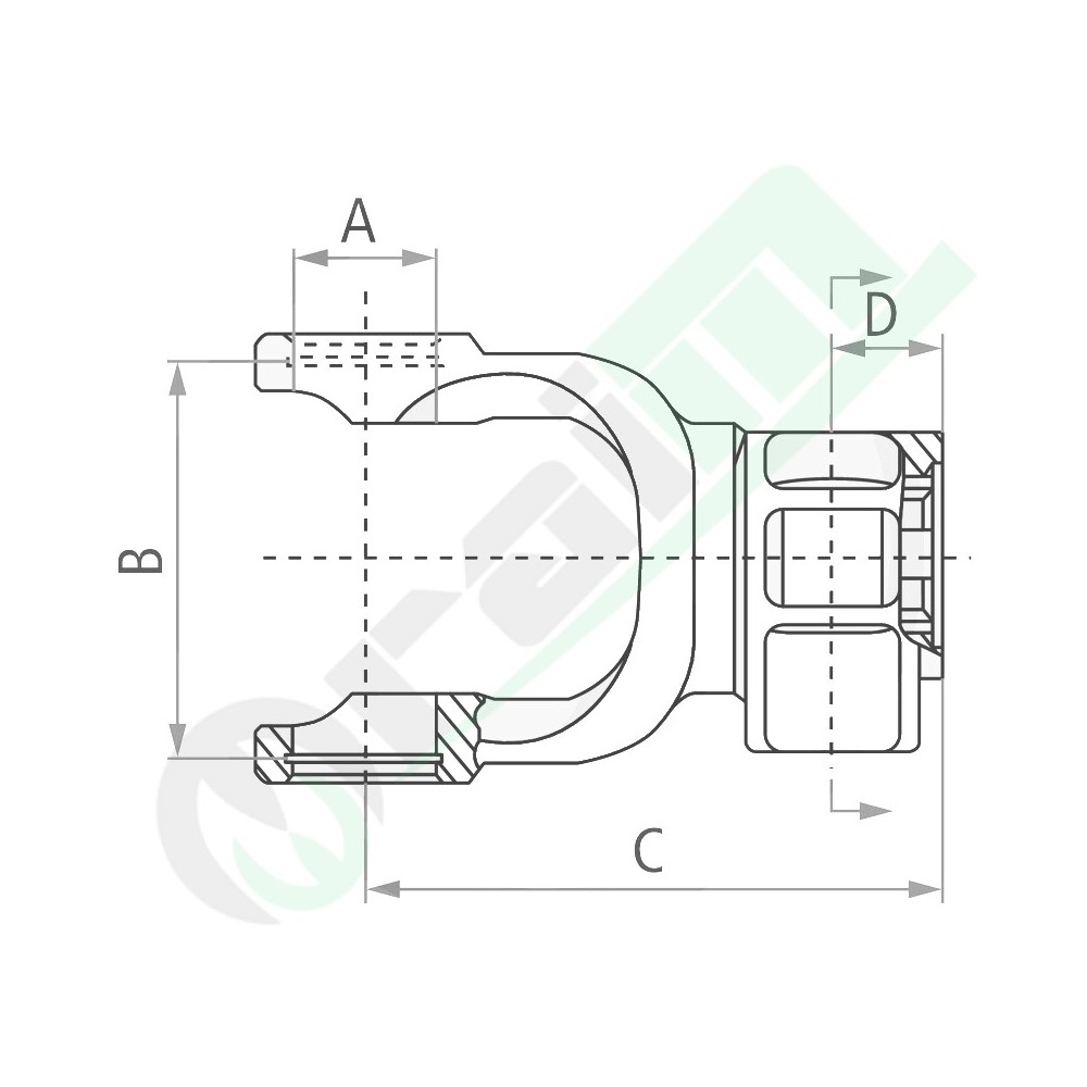 Forcella a Innesto BLUELINE 1 3/8" 6 Denti Serie B6 30.2x92mm Codice 377377059