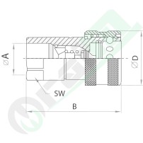 Innesto Femmina FASTER NV 3/8" BSP DN10