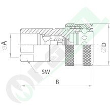 Innesto Femmina FASTER NV 1" BSP DN25