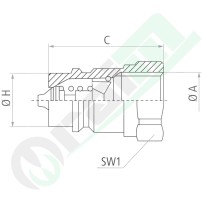 Innesto Maschio FASTER NV 1" BSP DN25