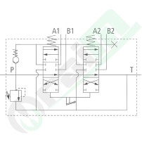 Distributore GRANIT Z50 Leva a Croce 2x Doppio Effetto