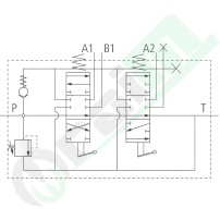 Distributore GRANIT Z50 1x DW 1x EW DN40
