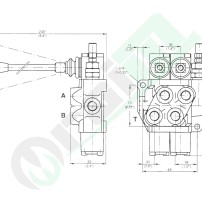 Distributore Bondioli e Pavesi 80001 | 1 Leva DE 3/8" SX