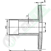 Telescopic Half Spacer 26 mm Square EVPT/CV