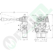 Bondioli & Pavesi 81970 | 1-Bank Valve DE Position B