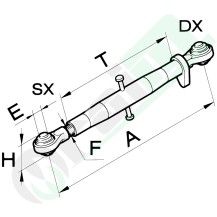 Top Link Cat 1 400-550 mm | Fiat Goldoni 50002