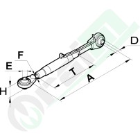 Terzo Punto John Deere 545-790 mm Bloc. Molla | 50668