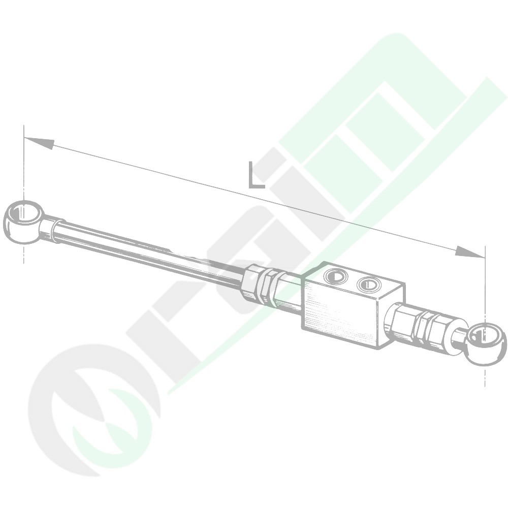 Double-Acting Pilot Operated Check Valve Kit 3/8" BSP with Hoses & Fittings (Length 500 mm) Part Number 50370