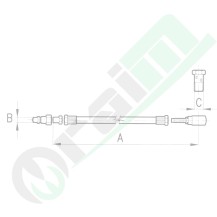Kit Tubi Idraulici 900mm 1/2" - 3/8" Terzo Punto | Raim Store