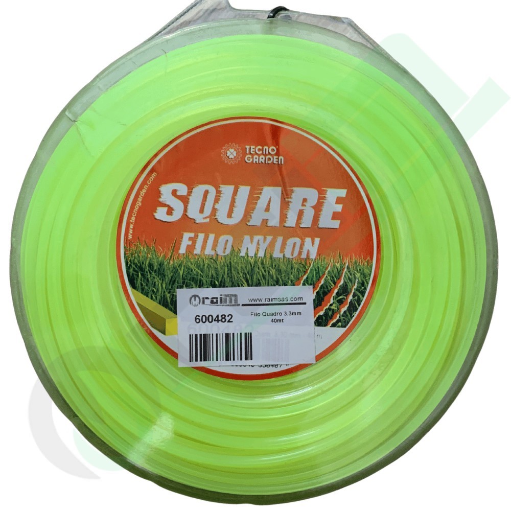 Square Trimmer Line 3.3 mm x 40 m Fluo Yellow 600482 | Raim Store