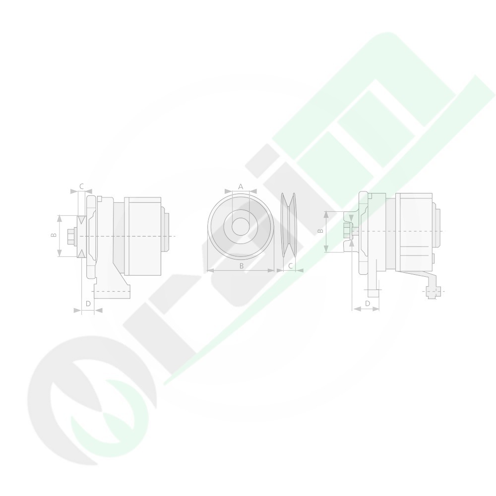 Puleggia per Alternatore Mahle Gola Singola SPZ Codice 37916906308 Rif. MGX674KIT