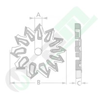 Mahle Alternator Fan Clockwise 135 mm 37915900726 | Raim Store