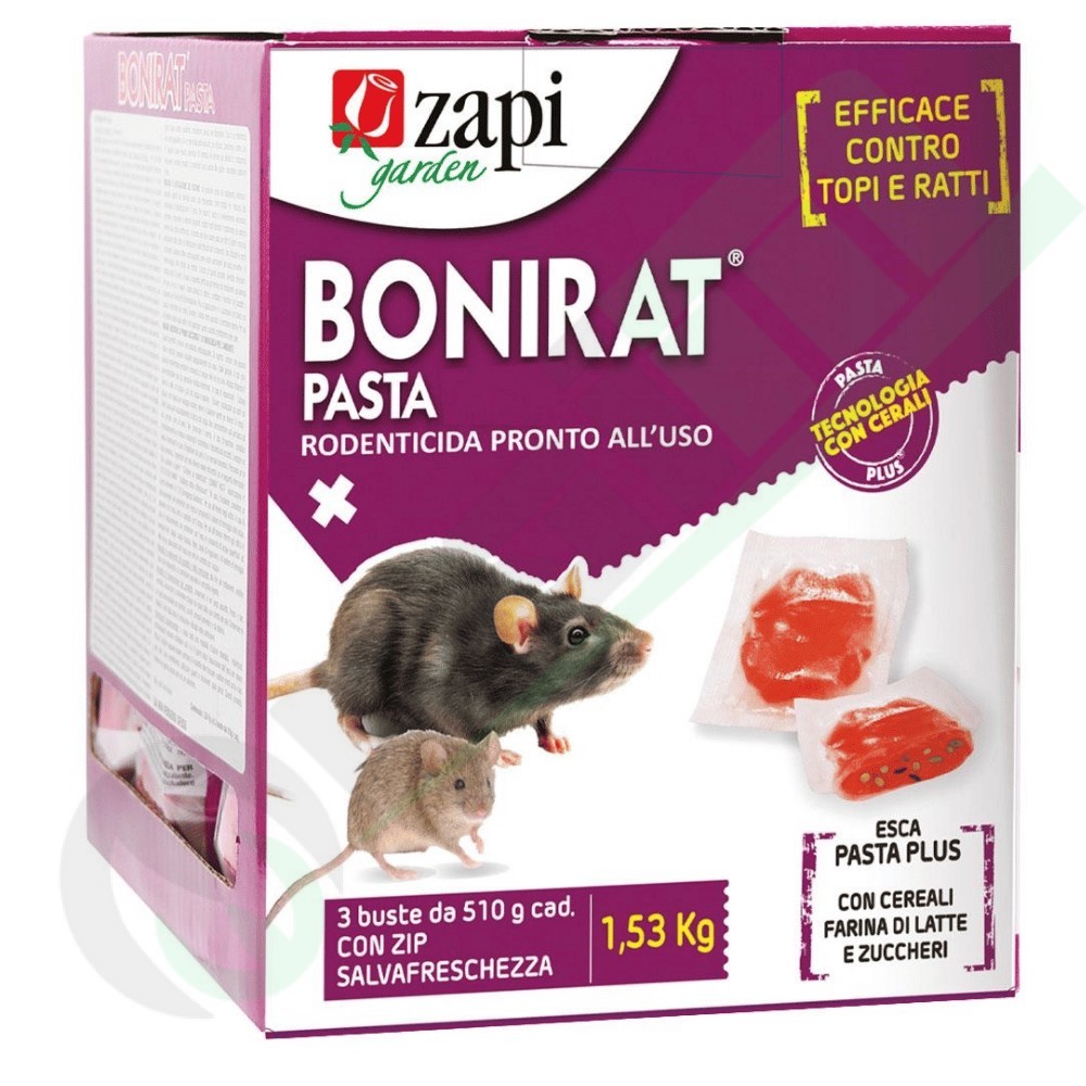 Esca per Topi e Ratti Bonirat Pasta Plus 1,53kg 620020 | Raim Store