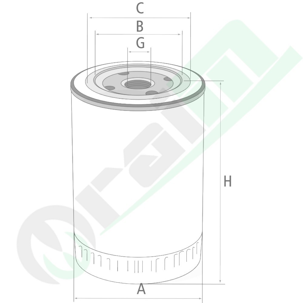 Engine Oil Filter 8002007 for Fiat Same Kubota Ford New Holland Tractors