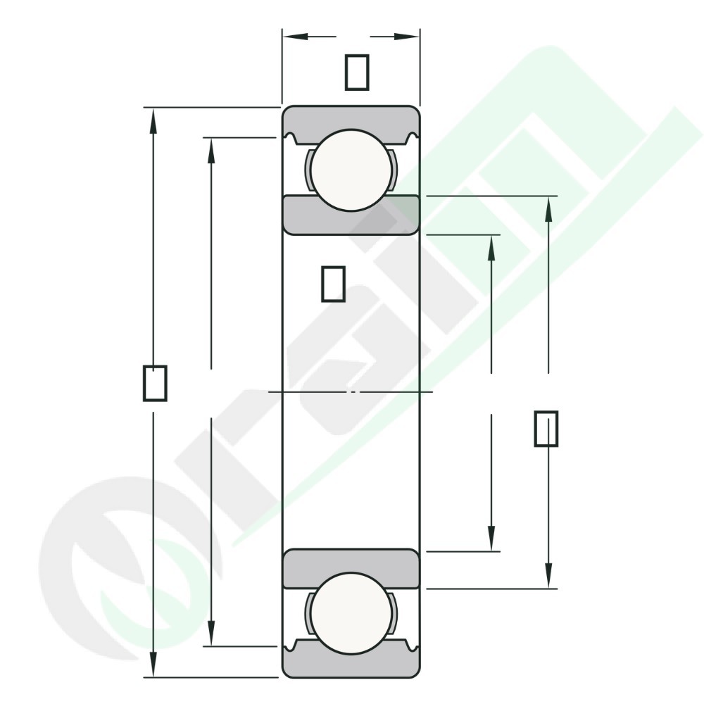 Deep groove ball bearing 16101 SKF 12x30x8 mm open