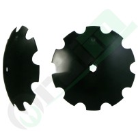 Notched disc harrow blade 55423 510mm HEX37 | Raim Store
